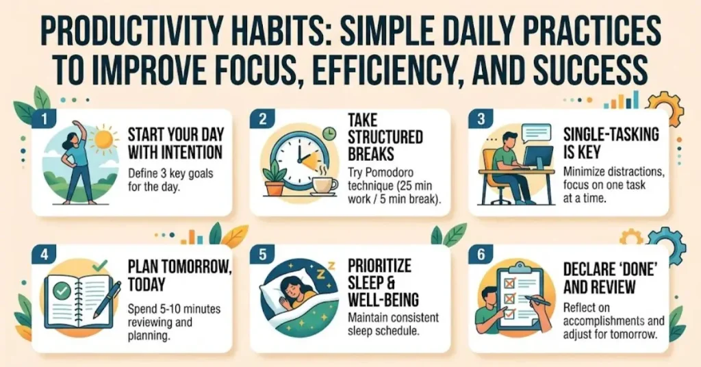 Productivity Habits: Simple Daily Practices to Improve Focus, Efficiency, and Success productivity habits simple daily practices to improve focus, efficiency, and success